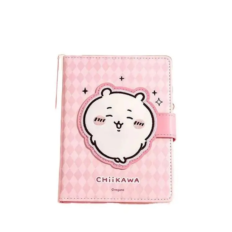 Embroidery Journal Book - دفتر ملاحظات Chiikawa Hachiware بقفل مغناطيسي،