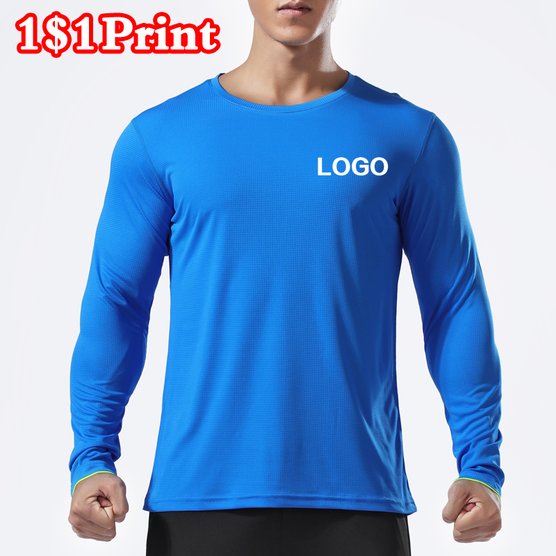 Embroidery Men Shirt - تي شيرت رياضي بأكمام طويلة سريع