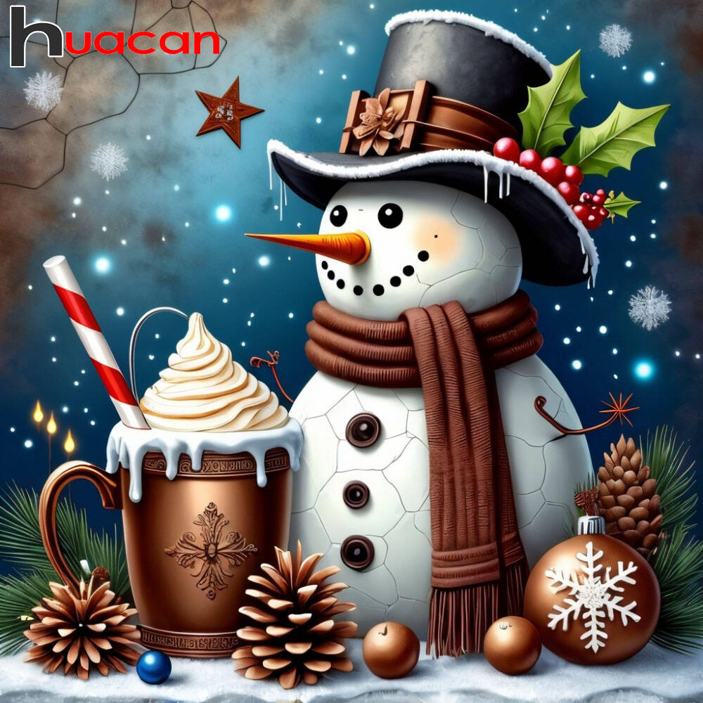 HUACAN DIY 5D الماس اللوحة ثلج - مراجعة Embroidery Cream وسعره