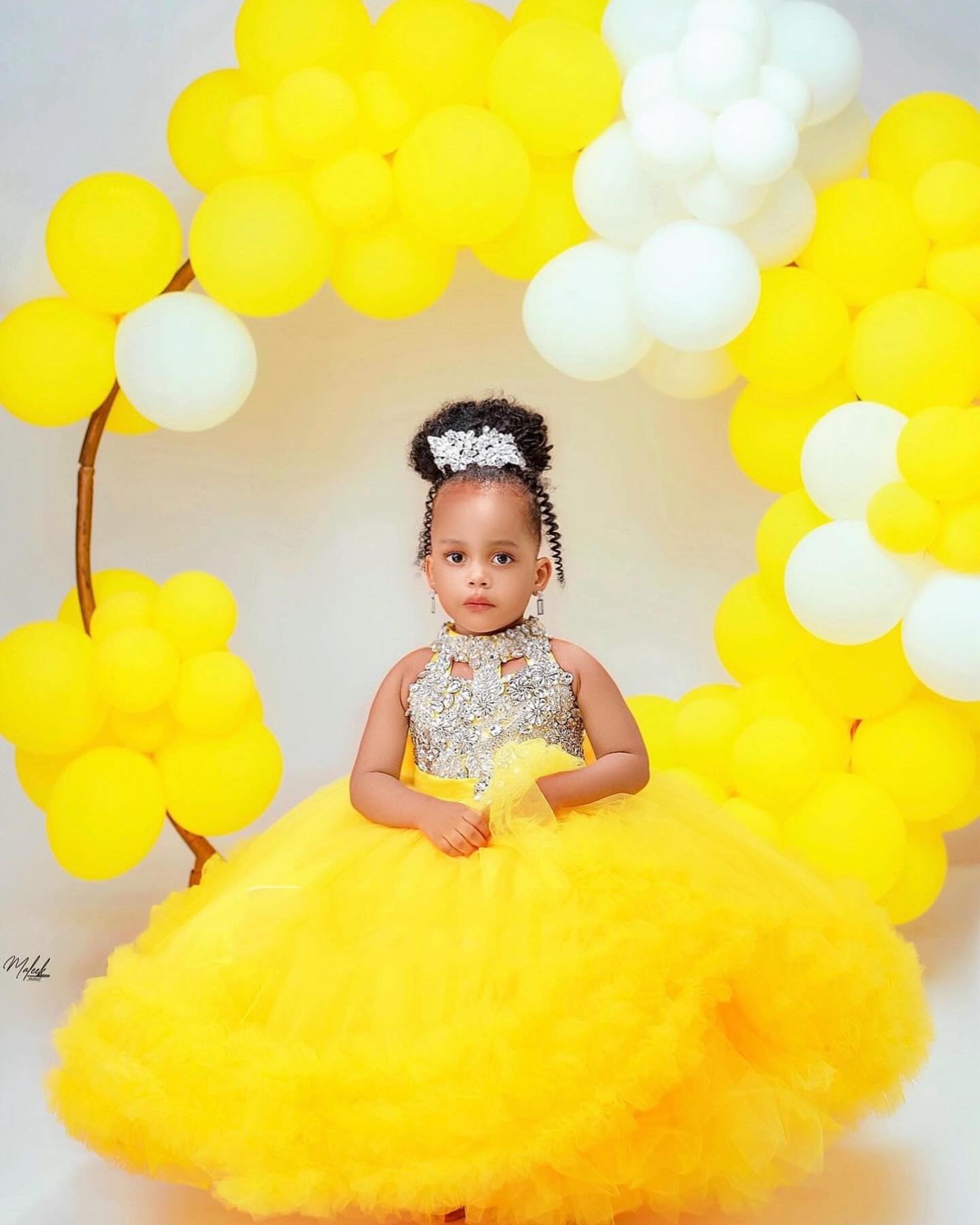 فستان فتاة الزهور الصفراء الرا - مراجعة Embroidery Yellow Dress وسعره