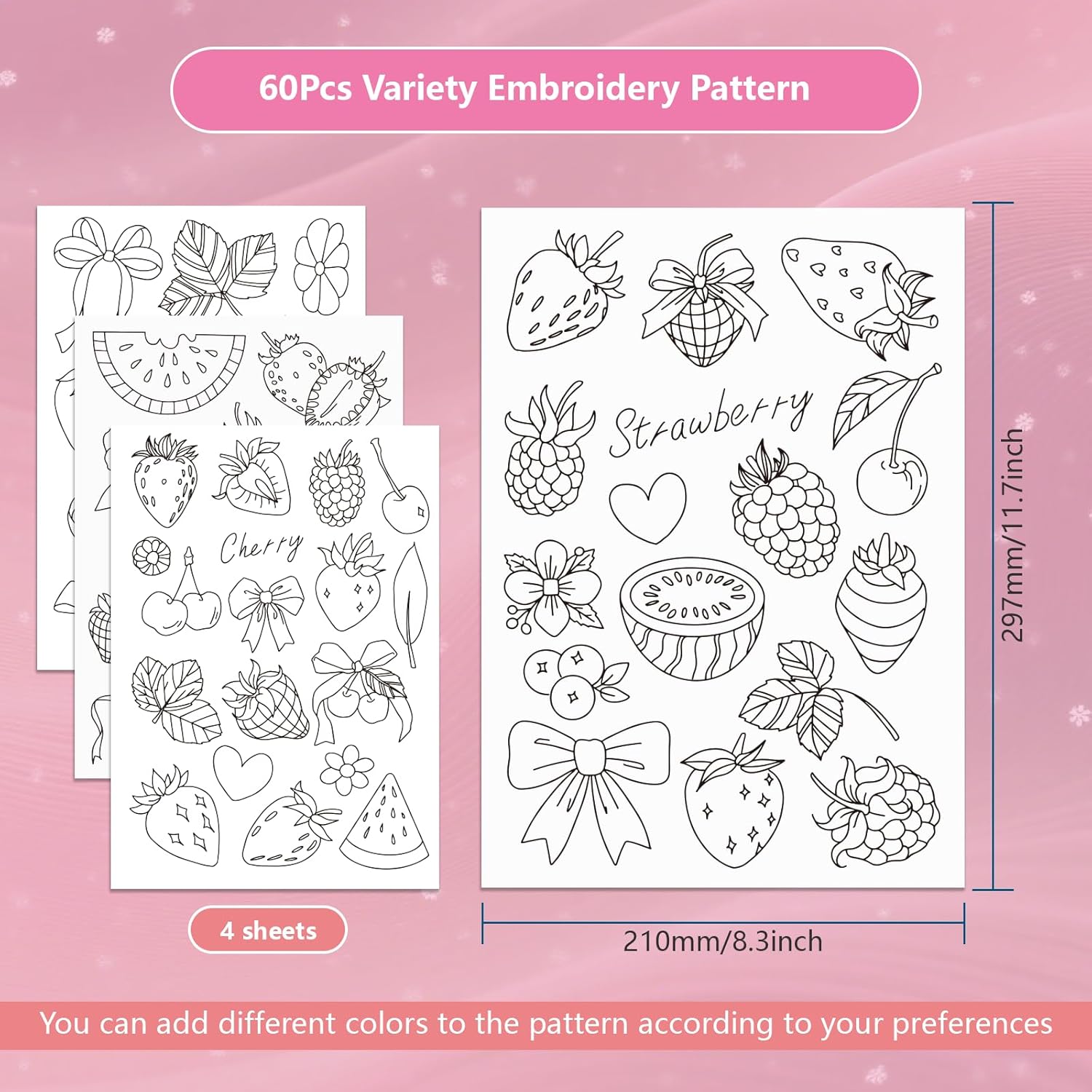 ورق تطريز مطبوع مسبقًا بنمط ال - مراجعة Embroidery Software وسعره