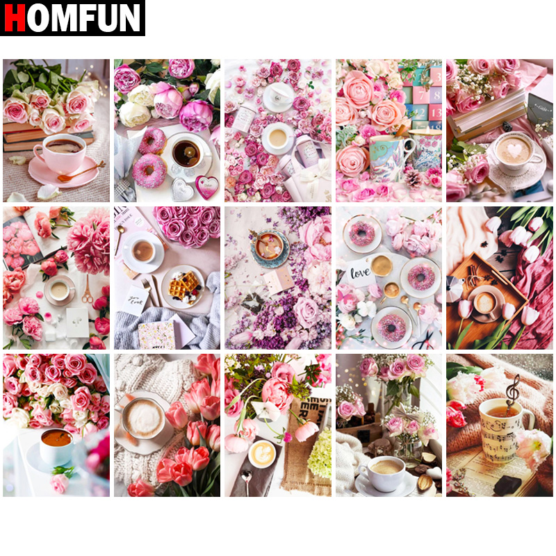 HOMFUN الماس التطريز 