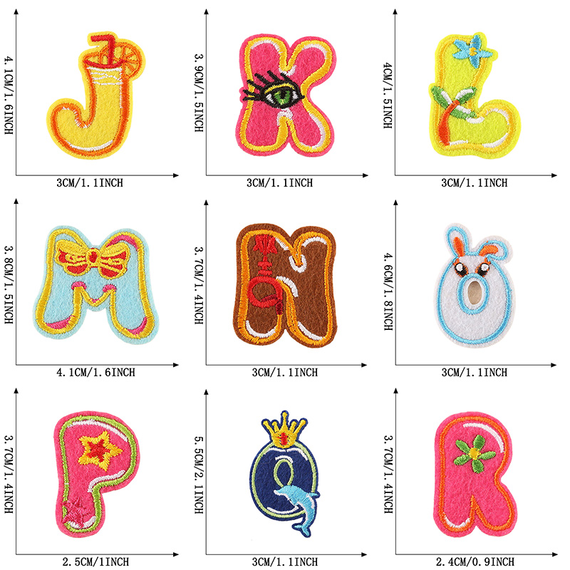 26 قطعة/المجموعات السائبة إلكت - مراجعة Embroidery Letter M وسعره