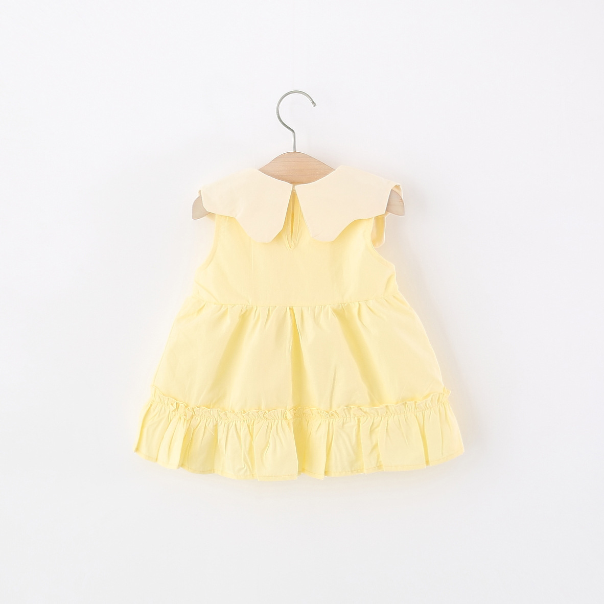 فستان قطني أصفر للفتيات الصغير - مراجعة Embroidery Yellow Dress وسعره
